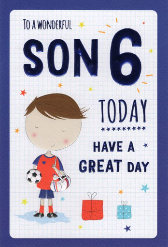 Picture of TO A WONDERFUL SON 6TH TODAY CARD